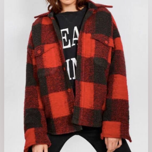 Anine Bing Bobbi Flannel Jacket - Classic Style - Size S - Picture 7 of 13